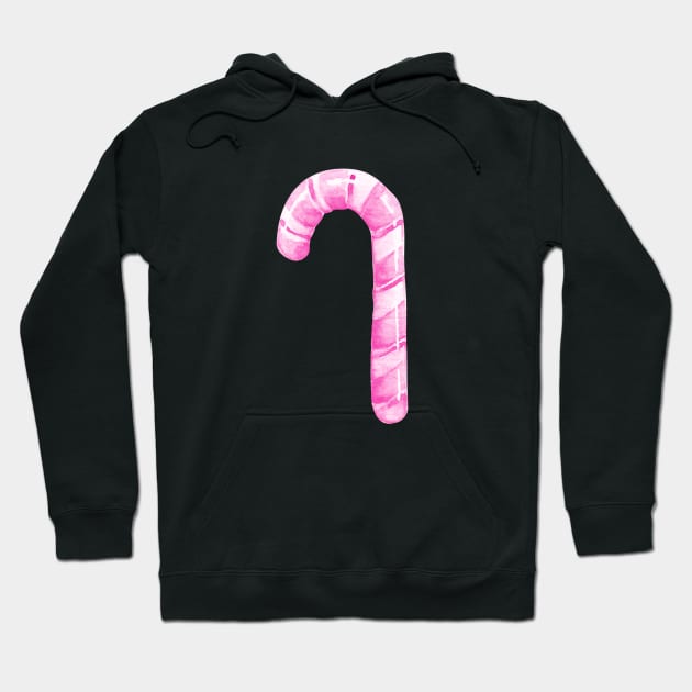 pink candy cane Hoodie by shoko